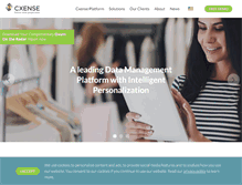 Tablet Screenshot of cxense.com